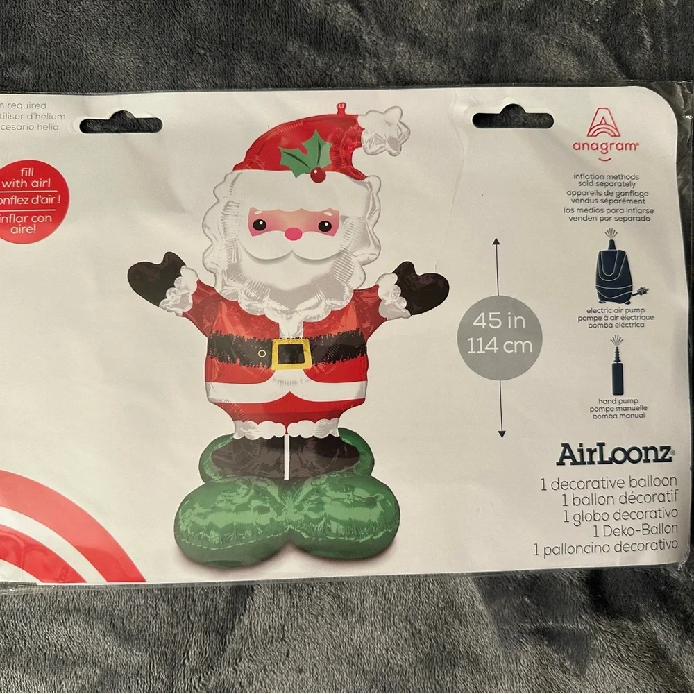 Christmas Decorations Balloons Santa Claus Foil Jumbo Airloonz Latex Party 3 Ft